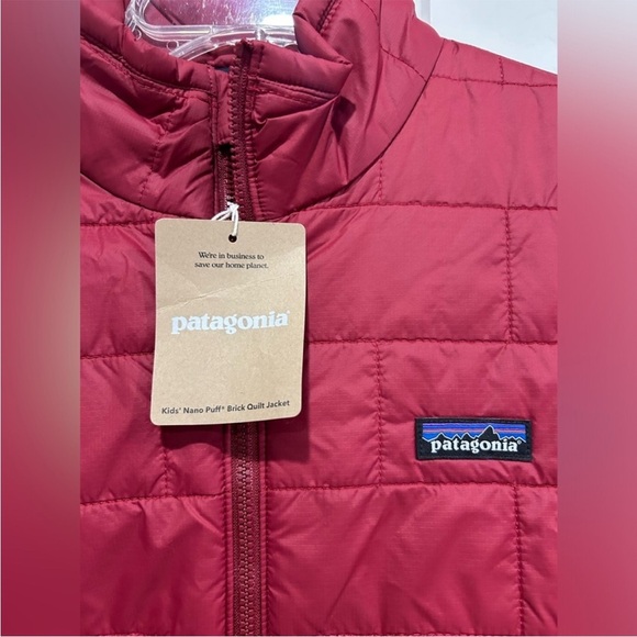 Patagonia Boys' XL Nano Puff Jacket Wax Red NWT Puffy Puffer Youth Kids - Picture 4 of 8